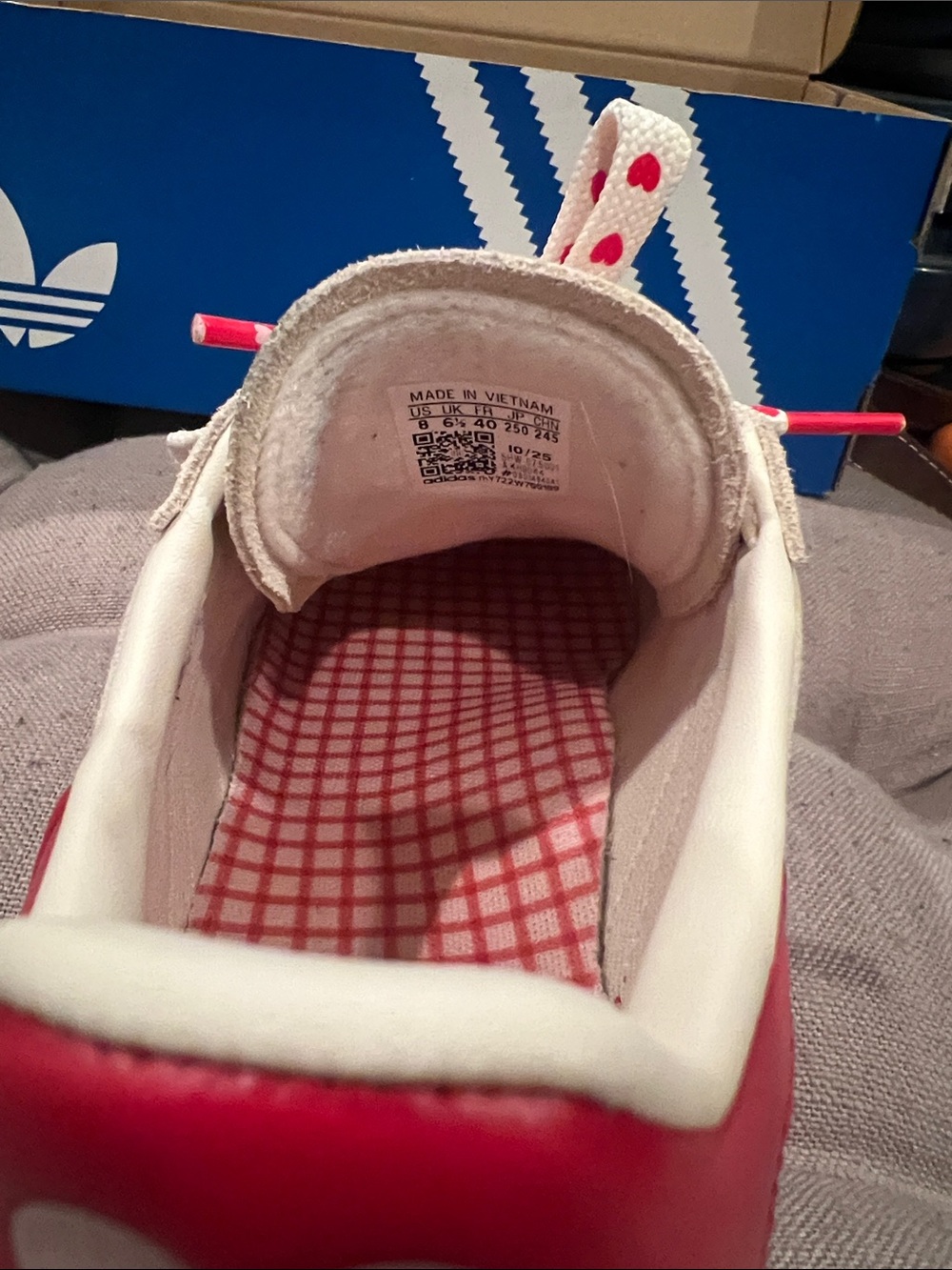 Adidas Handball Spezial valentines heart Sneakers sz 8 - Picture 8 of 12